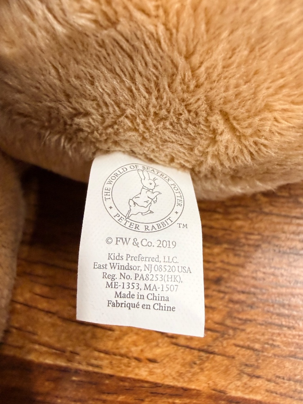 BEATRIX POTTER 2019 Peter Rabbit Stuffed Animal - Picture 13 of 13